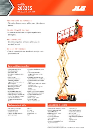 Kolové nůžkové plošiny JLG 2032ES