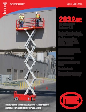 Kolové nůžkové plošiny MEC 2632SE