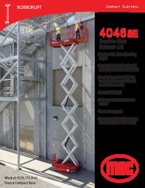 Kolové nůžkové plošiny MEC 4046SE