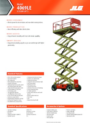 Kolové nůžkové plošiny JLG 4069LE