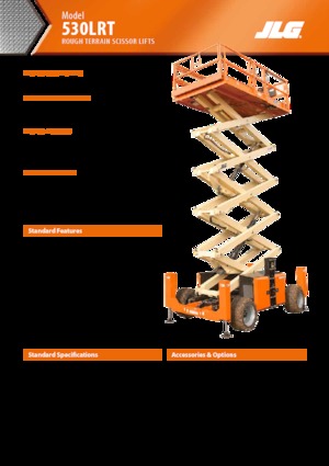 Kolové nůžkové plošiny JLG 530LRT