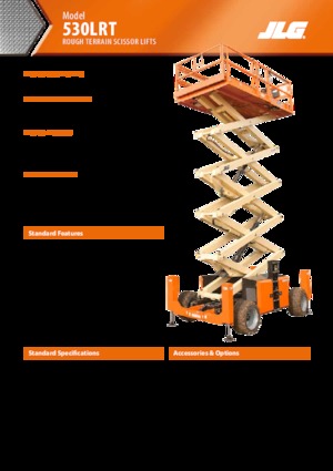 Kolové nůžkové plošiny JLG 530LRT