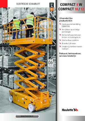 Kolové nůžkové plošiny Haulotte Compact 10