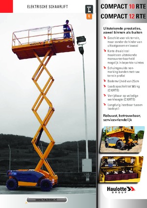 Kolové nůžkové plošiny Haulotte Compact 10 RTE