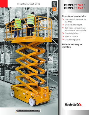 Kolové nůžkové plošiny Haulotte COMPACT 3347 E