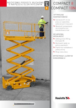 Kolové nůžkové plošiny Haulotte Compact 10N