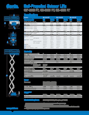 Kolové nůžkové plošiny Genie GS-3369 RT