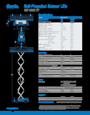 Kolové nůžkové plošiny Genie GS-3384 RT