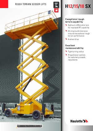 Kolové nůžkové plošiny Haulotte H15 SX