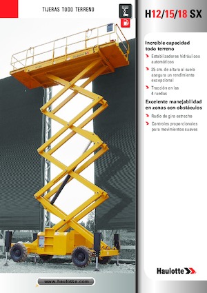 Kolové nůžkové plošiny Haulotte H15 SX