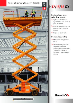 Kolové nůžkové plošiny Haulotte H18 SXL