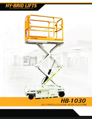 Kolové nůžkové plošiny Custom Equipment HB-1030