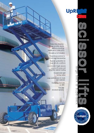 Kolové nůžkové plošiny UpRight LX 41 BE SD