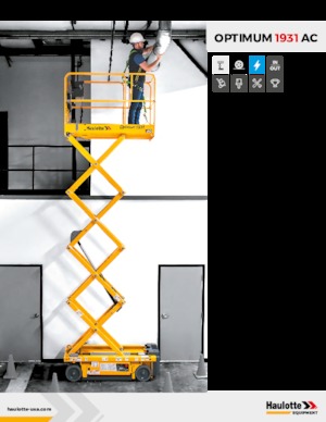 Kolové nůžkové plošiny Haulotte OPTIMUM 1931 AC