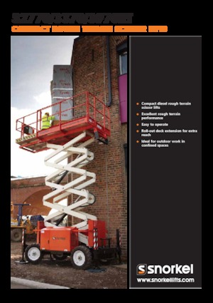 Kolové nůžkové plošiny Snorkel S2770RT