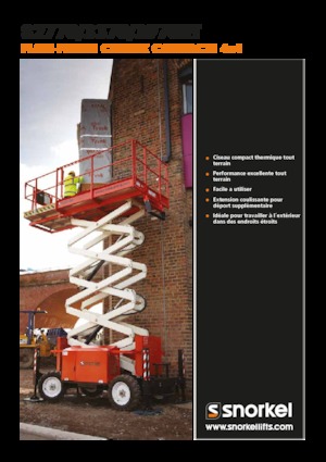 Kolové nůžkové plošiny Snorkel S2770RT