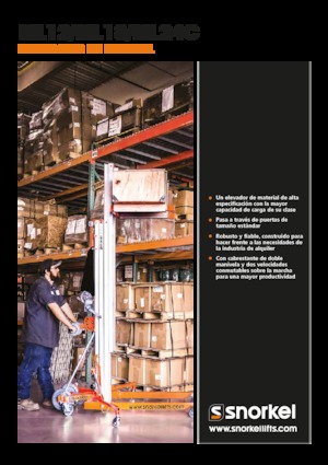 Kolové nůžkové plošiny Snorkel S3010P