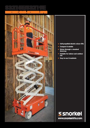 Kolové nůžkové plošiny Snorkel S3215E