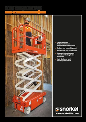 Kolové nůžkové plošiny Snorkel S3215E