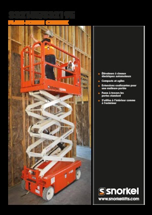 Kolové nůžkové plošiny Snorkel S3215E