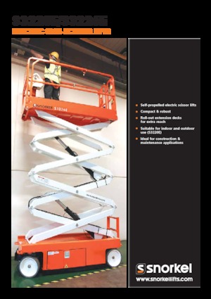 Kolové nůžkové plošiny Snorkel S3226E