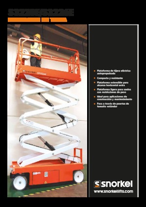 Kolové nůžkové plošiny Snorkel S3226E