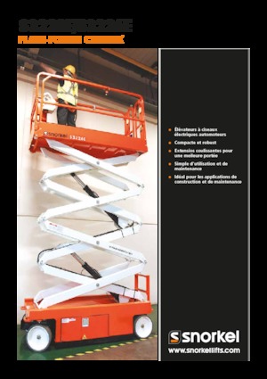 Kolové nůžkové plošiny Snorkel S3226E