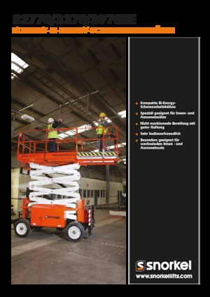 Kolové nůžkové plošiny Snorkel S3370BE