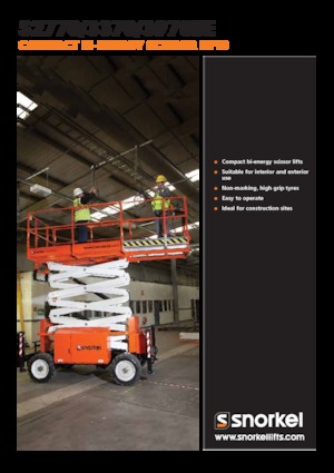 Kolové nůžkové plošiny Snorkel S3370BE