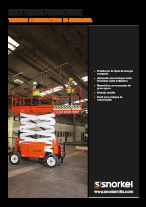 Kolové nůžkové plošiny Snorkel S3370BE