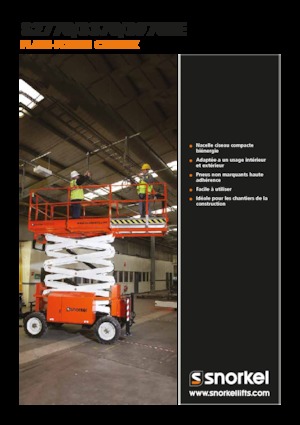 Kolové nůžkové plošiny Snorkel S3370BE