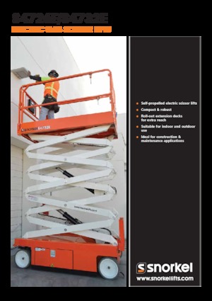 Kolové nůžkové plošiny Snorkel S4732E