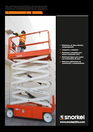 Kolové nůžkové plošiny Snorkel S4732E