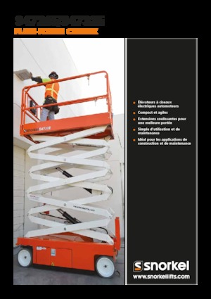 Kolové nůžkové plošiny Snorkel S4732E
