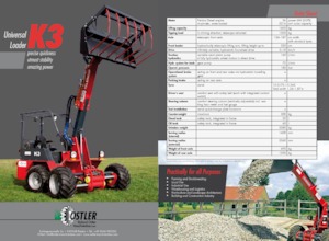 Zemědělské kolové nakladače Ostler K3