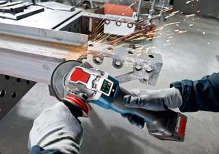 Akumulátorové nářadí Akumulátorové brusky Akumulátorové úhlové brusky Bosch GWX 18V-10 PSC