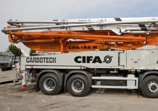 Čerpadla betonu Autočerpadla betonu CIFA K45H