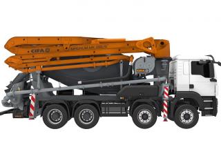 Autočerpadla s domíchávačem betonu CIFA MK28L-5