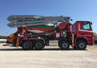Autočerpadla s domíchávačem betonu CIFA MK28L