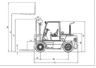 Doosan D90S-5 Rozměry a Velikost