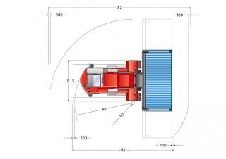 Kalmar DCE 70-40 E5 Rozměry a Velikost