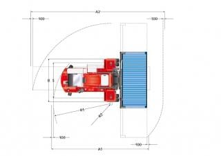 Kalmar DCF 80-45 E6 Rozměry a Velikost