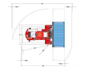 Kalmar DCF 80-45 E7 Rozměry a Velikost