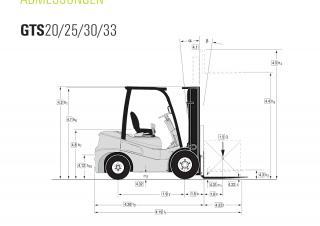 Clark GTS 30 D Rozměry a Velikost