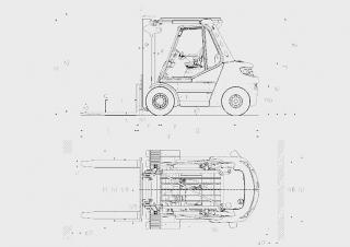 Linde H50D Rozměry a Velikost