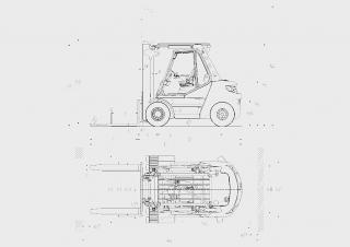 Linde H50/500D Rozměry a Velikost
