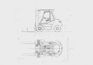 Linde H80/900D Rozměry a Velikost