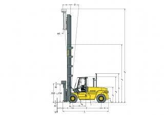 Hyster H12.00XM 12EC Rozměry a Velikost
