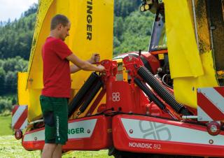 Diskové kombinované žací lišty bez kondicionéru Pöttinger NovaDisc 812