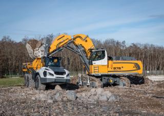 Elektrická pásová rypadla Liebherr R 976-E
